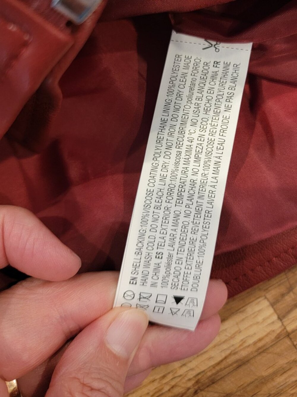 Forever 21 Red Moto Faux Leather Zippered Jacket/Coat - Picture 10 of 11